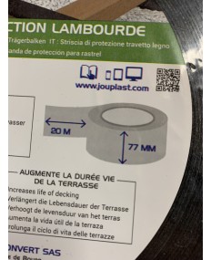 Bande de protection autocollandes pour lambourdes 20 m x 80 mm