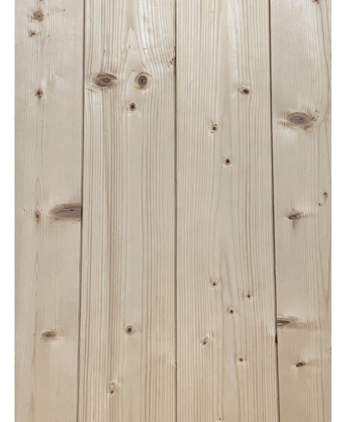 Lambris Nord Blanc naturel raboté Lamexel 13 x 135 mm au M2