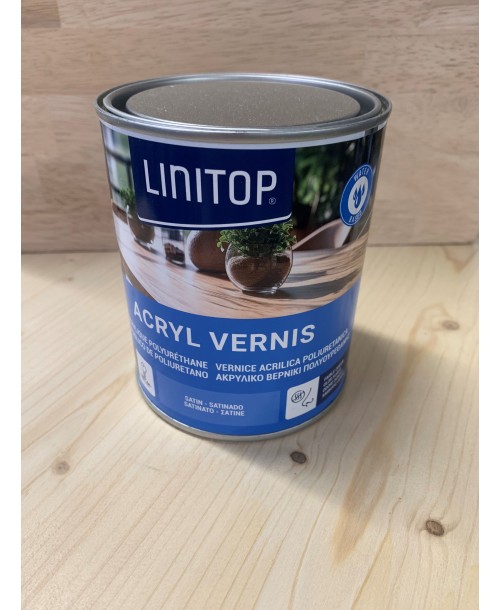 Vernis acrylique polyuréthane LINITOP incolore satiné 0.75l