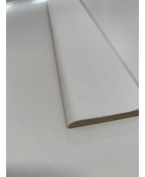Plinthe MDF Prépeint blanc 9 x 68 mm de 2.40 m